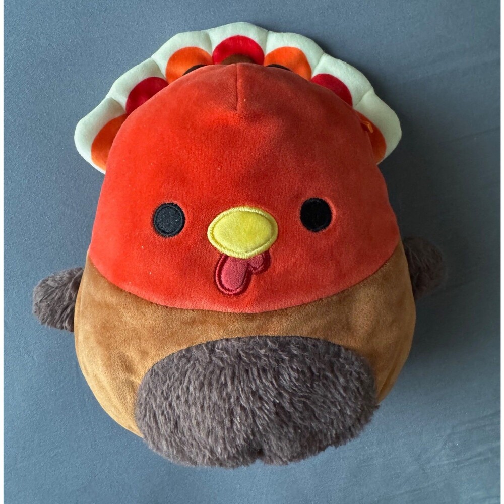 Squishmallows Plush Ulana Turkey 7.5" Stuffed Animal Thanksgiving Fall Cute Soft